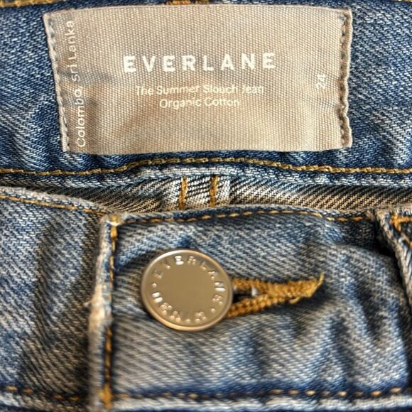 EVERLANE summer slouch jean blue denim jeans 24 - Picture 4 of 5